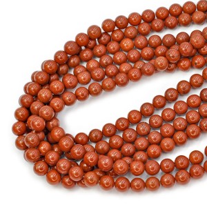 Jaspis czerwony kula gładka ok. 8mm
