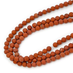 Jaspis czerwony kula matowa ok. 6,5mm