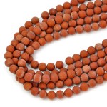 Jaspis czerwony kula matowa ok. 8,5 mm
