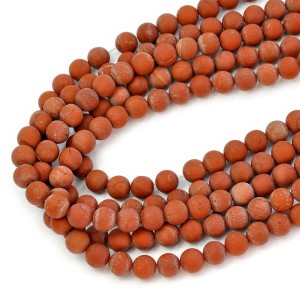 Jaspis czerwony kula matowa ok. 8,5 mm