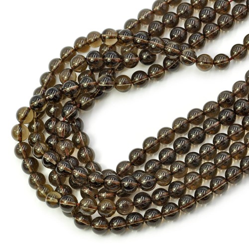 Kwarc Dymny kula gładka ok. 8mm