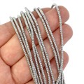 Hematyt srebrny gładka oponka ok. 2,2x1mm