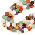 MIX kamieni serce ok. 12x12mm
