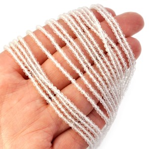 Kryształ górski kula fasetowana ok. 2 mm