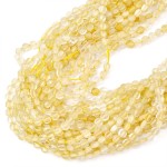 Kwarc lemon moneta fasetowana ok. 4mm