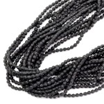 Onyks kula matowa fasetowana ok. 2,2mm 