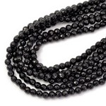 Black stone kula fasetowana ok. 6mm