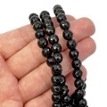 Black stone kula fasetowana ok. 8mm