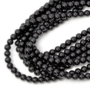 Black stone kula gładka ok. 8mm