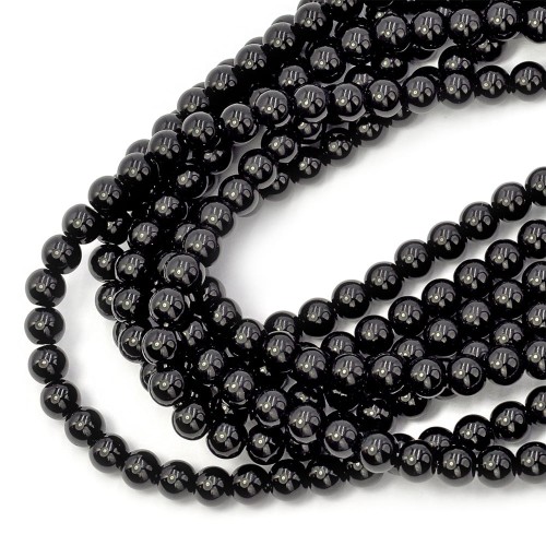 Black stone kula gładka ok. 8mm