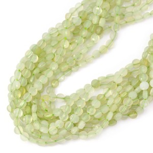 Jadeit moneta fasetowana ok. 4mm