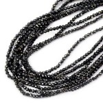 Spinel ciemny grafit kula fasetowana ok. 2mm