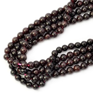 Granat kula gładka ok. 6mm