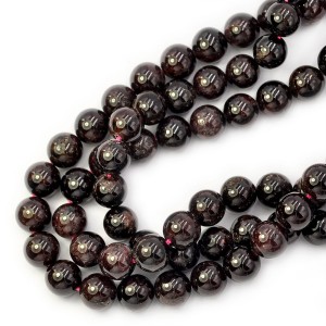 Granat kula gładka ok. 10mm