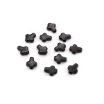 Howlit krzyż czarny ok. 8x10mm [przekładka]