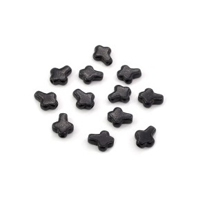Howlit krzyż czarny ok. 8x10mm [przekładka]
