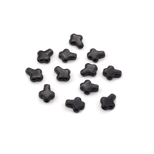 Howlit krzyż czarny ok. 8x10mm [przekładka]