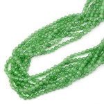 Jadeit seledynowy kula fasetowana ok. 4mm
