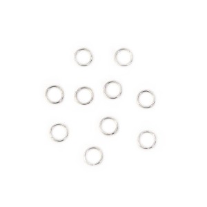 Ogniwka otwarte 4mm [srebrny, stal szlachetna], 10 sztuk
