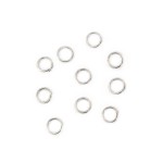 Ogniwka otwarte 5mm [srebrny, stal szlachetna], 10 sztuk