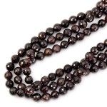 Granat kula fasetowana ok. 10mm