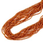 Granat hessonit kula fasetowana ok. 2mm