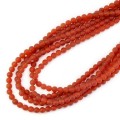 Agat karneol kula matowa ok. 6mm