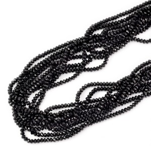 Turmalin czarny oponka fasetowana ok. 3x2mm