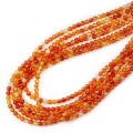 Agat karneol jasny kula gładka ok. 4mm
