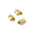 Maska wojownika złota 17x10x11mm [przekładka, metal]