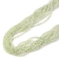 Prehnit moneta fasetowana ok. 4mm