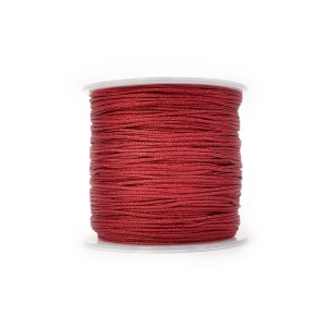 Sznurek do makramy bordowy ok. 0,8mm [szpula ok. 100m]