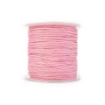 Sznurek do makramy jasno różowy ok. 0,8mm [szpula ok. 100m]
