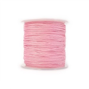 Sznurek do makramy jasno różowy ok. 0,8mm [szpula ok. 100m]
