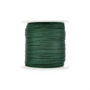 Sznurek do makramy butelkowa zieleń ok. 0,8mm [szpula ok. 100m]