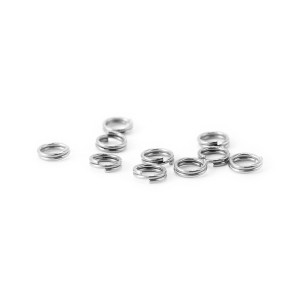 Ogniwka sprężynki ok. 5mm [stal szlachetna, kolor srebrny] 10 szt.
