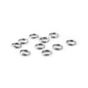 Ogniwka sprężynki 6mm [kolor srebrny, stal szlachetna] 10 sztuk 