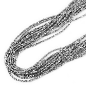Hematyt srebrny poduszki ok. 2x1mm