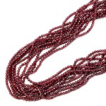 Granat kula fasetowana ok. 2,5mm