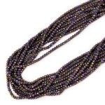 Spinel wielokolorowy oponka fasetowana ok. 3x2,2mm