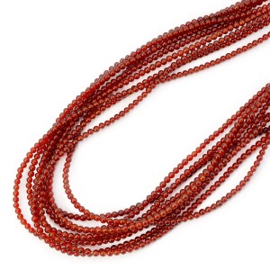 Agat karneol kula gładka ok. 3,3mm 