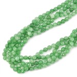 Jadeit zielony kula fasetowana ok. 8mm