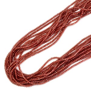 Granat mozambik kula fasetowana ok. 1,8mm