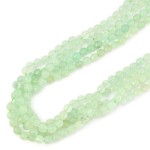 Jadeit zielony kwarcowy kula fasetowana ok. 8mm
