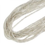 Agat szary kula fasetowana ok. 2,2mm
