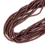 Granat kula gładka ok. 4mm