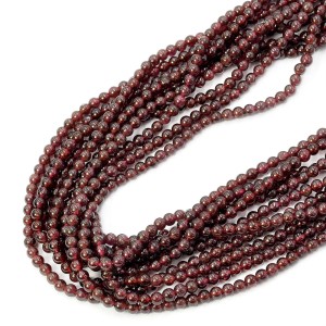 Granat kula gładka ok. 4mm