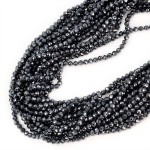 Spinel jasny grafit kula fasetowana ok. 3mm 