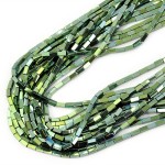 Hematyt zielono złoty prostopadłościan ok. 2x4mm
