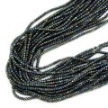 Spinel zielono niebieski oponka fasetowana ok. 2x1,5mm